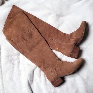 Vince Camuto - Over The Knee Boot | Size 7.5 | Tan Suede